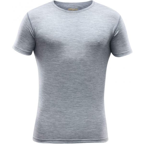 Devold BREEZE T-SHIRT M šedá Siva - Pánské vlněné triko Devold